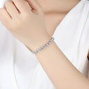 Cubic Zirconia 1 Row Tennis Chain Bracelet Men And Women Jewelry Brass / Co