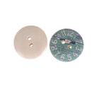 50pcs/set Retro Clock Wooden Buttons 2 Holes Painted Mini Wooden Buttons CrafJME