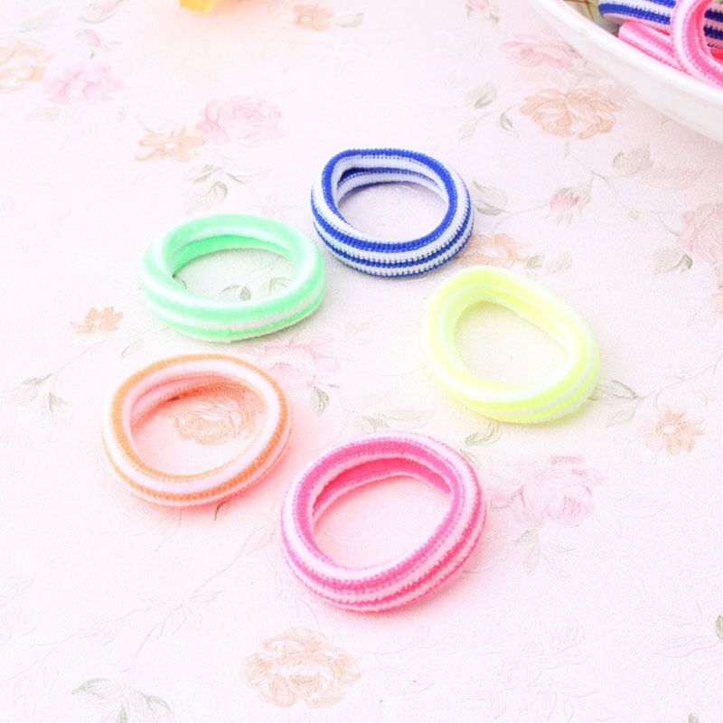 160Pcs Colorful Child Kids Hair Holders Cute Rubber Hair Band Pro Elastics Ropes