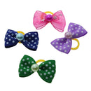 5pcs Cute Pet Dog Cat Hair Bows Puppy Accessories Handmade Bow Tie Nylon Canvas