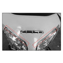 1 Pair Chrome Front Headlight Eyebrows Decor Trim For  Jinyi Gl1800