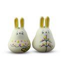 5X(Exquisite hand-made ceramic wind chimes jewelry cute rabbit wind bell BeJ1I2)