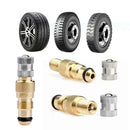 TRCH3 Tractor Air Water Tire Valve Stem Core Housing Complete Chrome Set A