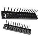 2Pcs ABS Plastic Socket Organizers  Rail Rack Tray Metric Storage Pegs US