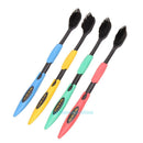 4PCS Double Ultra Soft Toothbrush Bamboo Charcoal Nano Brush Oral Dental Care