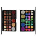 2Pcs Shimmer Matte Eyeshadow Glitter Cosmetic Eyeshadow Palette 29 colors