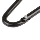 10Pieces Black D Shaped Aluminum Alloy Carabiner Hook Keychain Accessor Gw