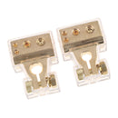 Pair Copper Alloy Positive Negative Battery Terminals Quick Connect Clamps for