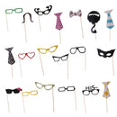 20pcs Photo Booth Props Kits for Wedding Photo Shoots Funny Party Supplies