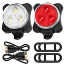 Bike Light Set Super Bright USB RECHARGEABLE Bicycle Lights Waterproof IPX4B Kw