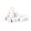 25PCS 16mm gaming Dice white standard six sided die 6D RPG counting cubes ^