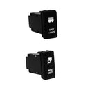 LED Vehicle Work Lights ON/OFF Light Symbol Push Button Switch 12V