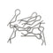 40x R-Shaped RC Body Pins Fit For WLtoys A949 A959 A969