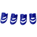 4x Guitar Ukulele Thumb Bass Fingertip Guards Finger Picks Protectors Blue L