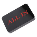 Acrylic Texas Hold'em Cards Poker Game All-in Chip Button Casino Props Black