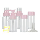 7pcs Plastic Portable Travel Makeup Skin Care Lotion Empty Case Container Bottle