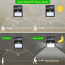 100 Led Solar Light Outdoor Solar Wall Lamp Pir Motion Sensor Waterproof Bu Y5O9