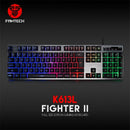 1X(Fantech K613L Professional Usb Game Backlit Keyboard 104-Key Wired Game
