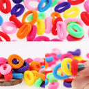 100pcs Cute Elastic Rope Baby Girl Fashion Hair Ties Ponytail Holders-Hairbands