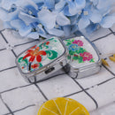 Square Metal Folding pill case Medicine Organizer Pill Box Storage Container Hn