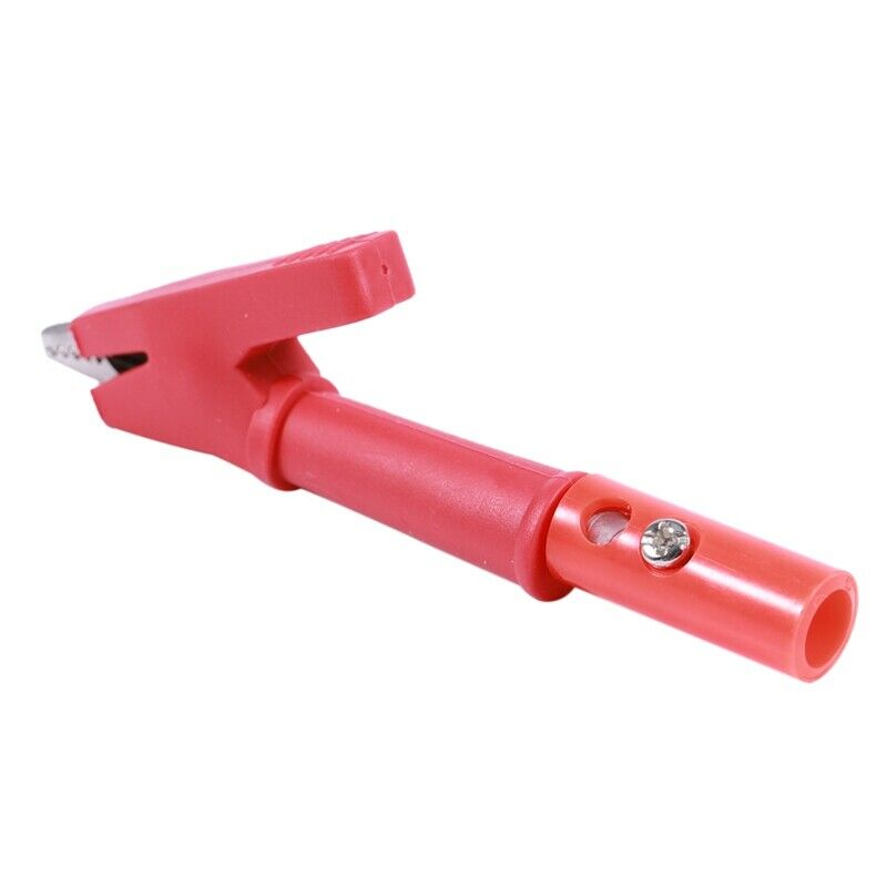 Pair Insulated Alligator Clip Test Lead Crocodile Clamps with Banana Plug P7L2