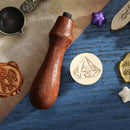 Retro Fire Painting Stamp Wax Seal for Stamping Envelopes Wedding (F131) A