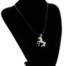 Steel cooler steel pendant necklace PU leather cord