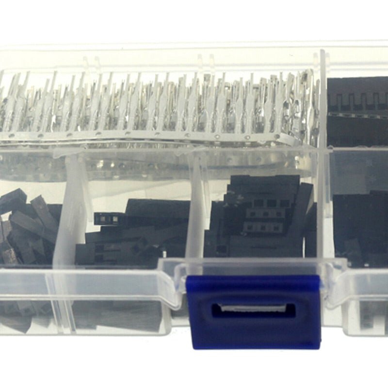310Pcs 2.54mm Pitch Connector Adaptor Assortment Kit (1 2 3 4 5 6 8 Pins)