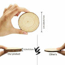 30Pcs Natural Wood Slices Pieces Christmas Tree Ornaments DIY Craft C3C2