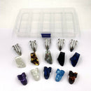 Guitar Accessories Kit ,Including 10pcs Plastic Thumb Finger Picks ,5pcs Metal