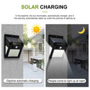 2pcs 40LED Solar PIR Motion Sensor Wall Lamp Waterproof Garden Path Light