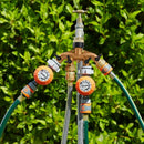 4 Way Brass Garden Hose Splitter Heavy Duty Garden Tap Hose Adapter Nozzle  H6O7