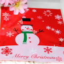 100 pcs Sachets Pouches Snowman Packing Bag for Cookies Biscuits Candy