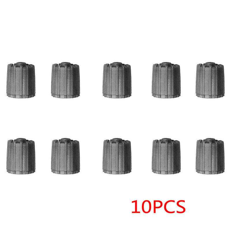 1 Set Plastic Gray Tire Valve Stem Caps TPMS Tire Cap with Gasket Universal Top