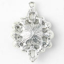 5 Pieces Alloy Crystal Rhinestone Pendants Charms Jewelry Making Accessories