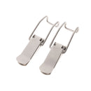 2x Mild Steel Cabinet Boxes Hasp Lock Spring Loaded Latch Catch Toggle Locks 3C