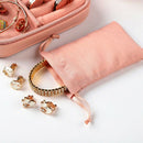 Portable Jewelry Box Zipper Storage Organizer Jewelry Holder Packaging Disp