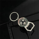 2018 World Cup Football Keychain Bottle Opener Rotary Key Chain Beer Bottle