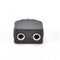 2X Audio 3.5mm Jack Male to Double AUX Female Headphone Y Splitters Adapters ES