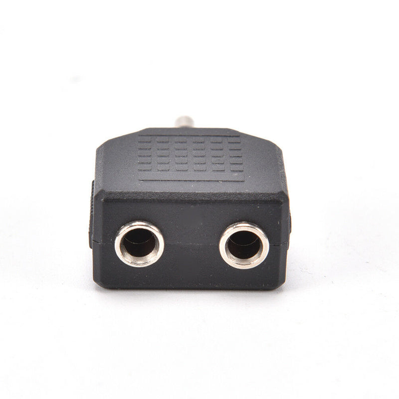 2X Audio 3.5mm Jack Male to Double AUX Female Headphone Y Splitters Adapters ES