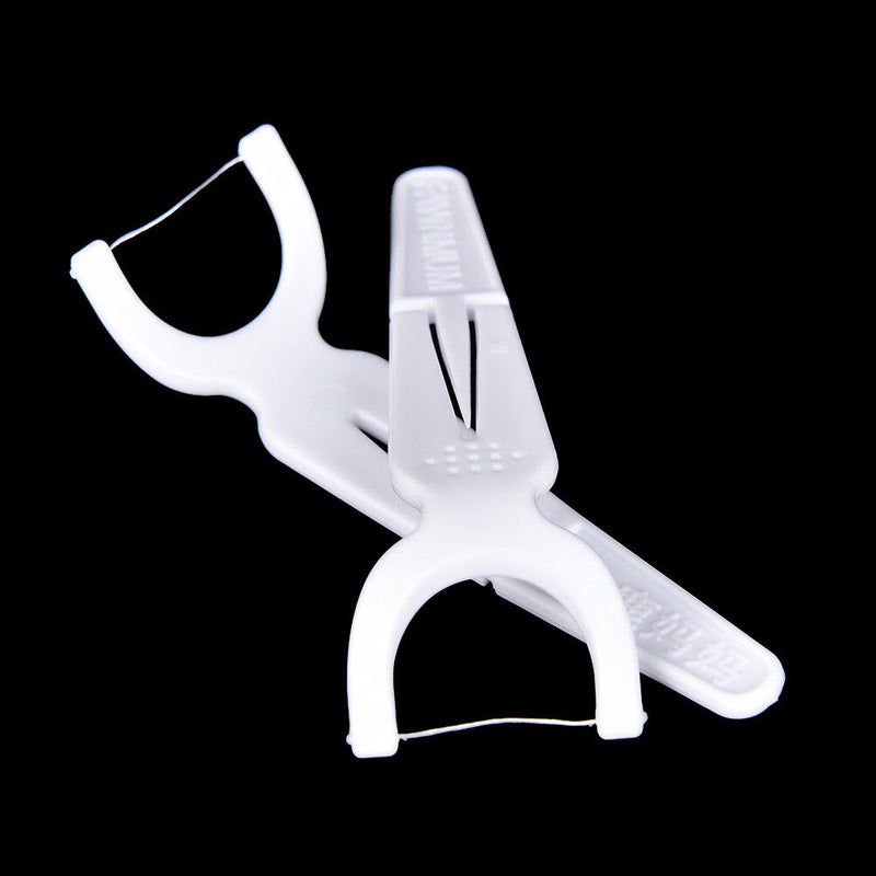 30Pcs/box Sticks Health Tooth Clean Picks Dental Floss Flosser Toothpicks FT