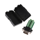 DIY Connector DB15 VGA Male 3 Rows 15 Pin Plug Breakout Terminals Screw Type 3c
