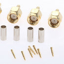 (Pack of 10)SMA Male Straight Crimp Connector Adapter(SMA-J-1.5) for RG174 RG178