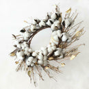 Wreath Creative Cotton Handmade Christmas Hanging Wreath Xmas Decor M2Y5