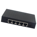 5Port RJ45 100M Fast Ethernet Switch Plug & Play Desktop Ethernet Hub