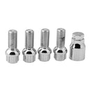 BLACK ALLOY WHEEL LOCKING BOLTS FOR GOLF(M14x1.5) RADIUS SECURITY NUTSS Hn