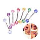 8PCS/Set Colorful Glitters Tongue Rings Barbell Ball Body Piercing JewelryBX
