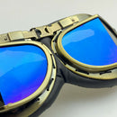 Retro Pilot Motorcycle Dirt Bike ATV Goggles - Helmet Sunglasses UV Resistant