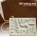 Christmas Tree Elk Snowflake Mould DIY Fondant Baking Cake Decoration Mold
