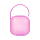 Portable Baby Pacifier Fingertip Toothbrush Container Storage Box (Pink)